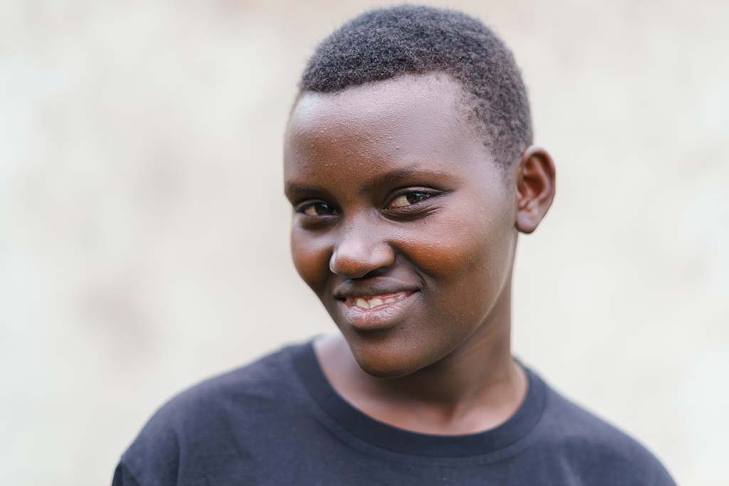 Honorine, 17, deltar i ett program för tonårsmödrar som drivs av Kvinna till Kvinnas partnerorganisation Empower Rwanda. Foto: Gloria Powell