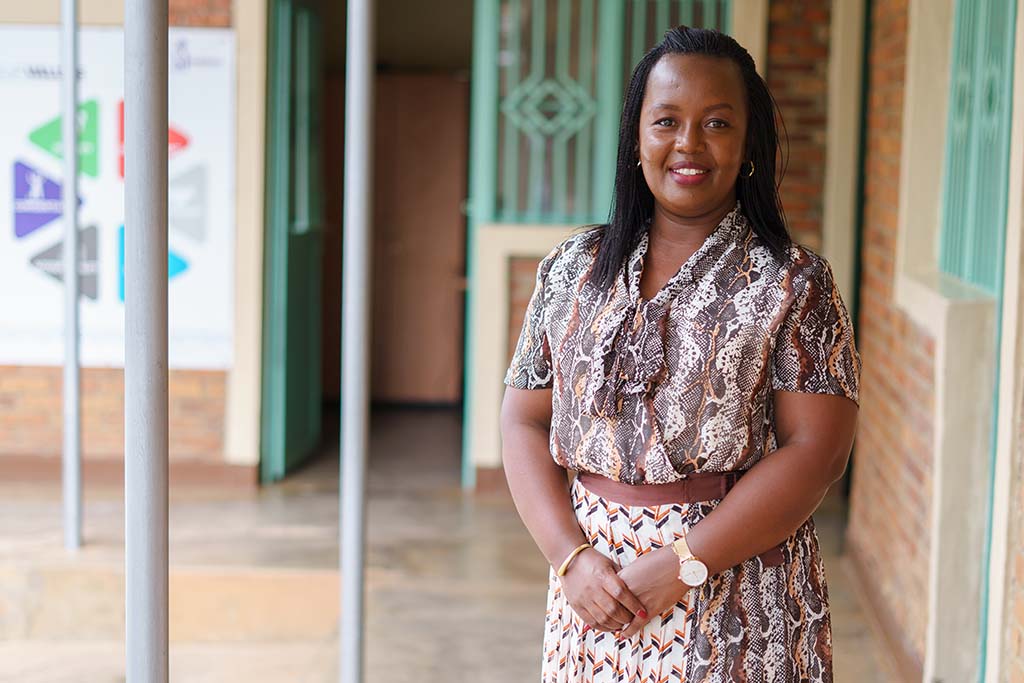 Ninette Umurerwa är jurist och nationell verkställande sekreterare för Kvinna till Kvinnas partnerorganisation Haguruka i Rwanda. Foto: Gloria Powell