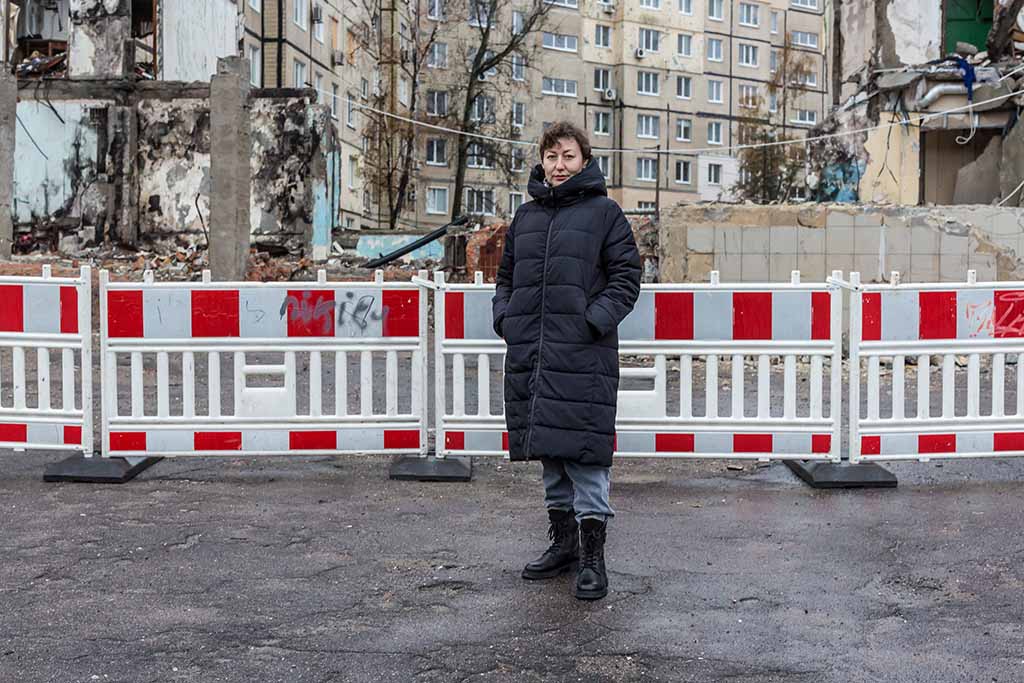 Juliya Romashko är psykolog på vår partnerorganisation Slavic Heart i Donetsk-regionen i östra Ukraina. Foto: Oksana Parafeniuk