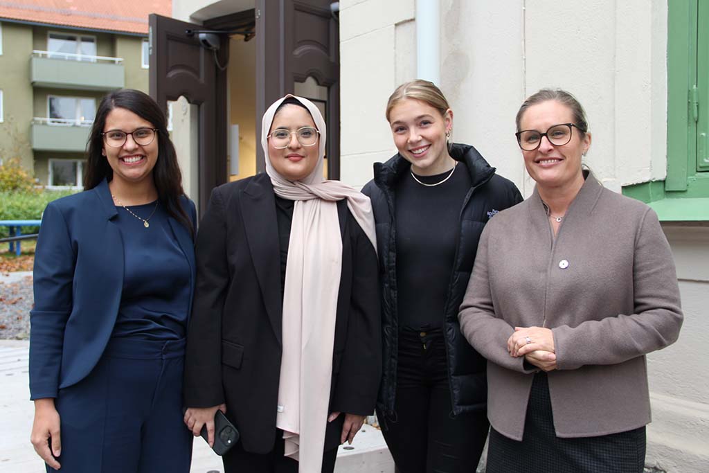 Från vänster: Sara Kukka-Salam, Lareb Dogar, Ebba Hultqvist och Carolina Engström Lökken.
